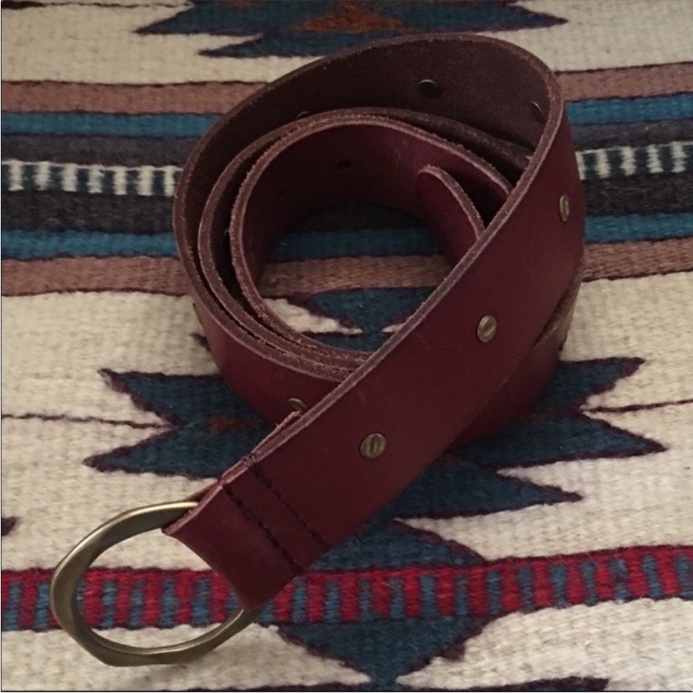 Lucky Brand Leather Belt XS/SM Sienna Brown